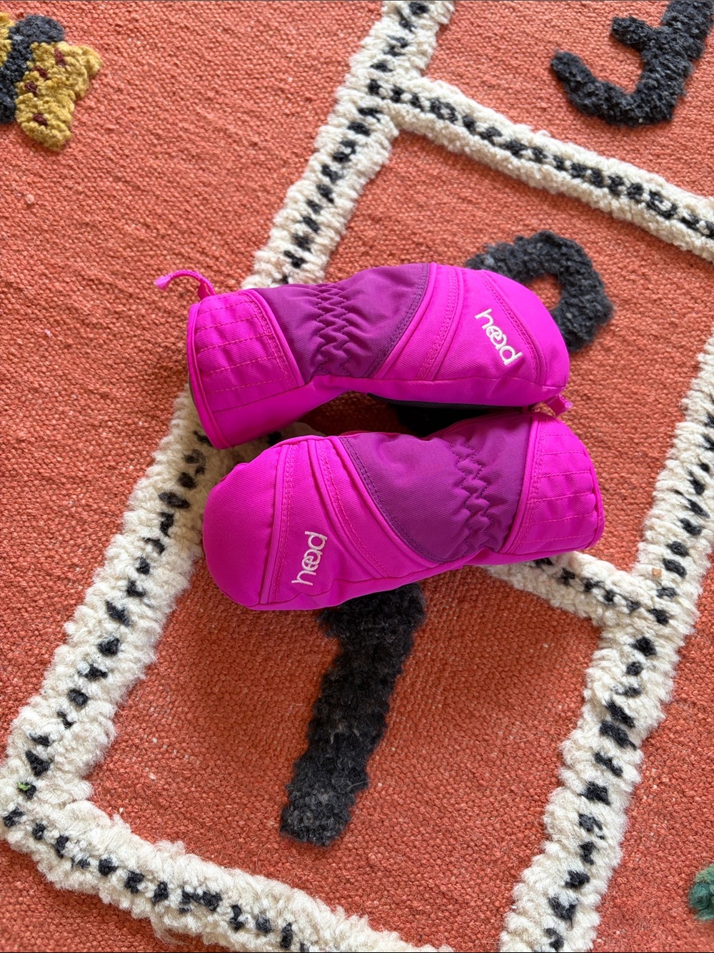 Head Kids Bright Pink Insulated Mittens
